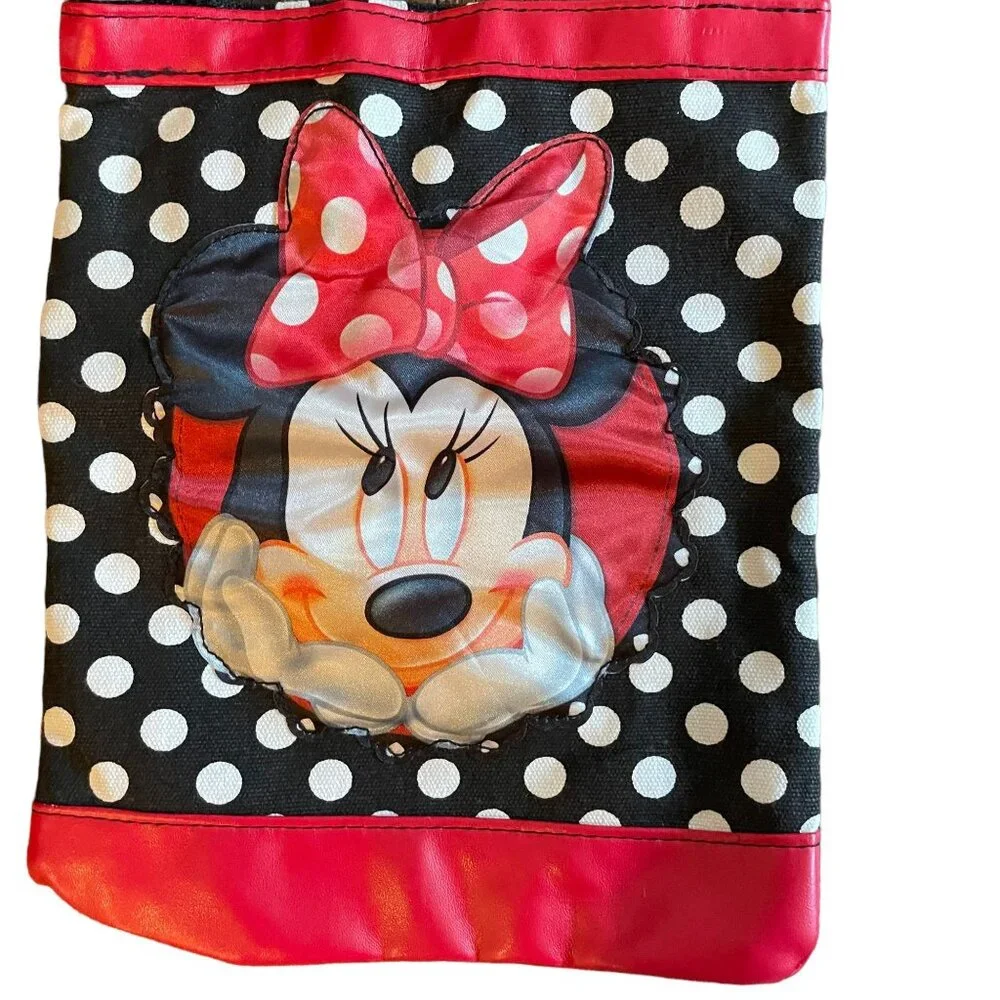 Disney Minnie Mouse Polka Dot Shoulder Bag Purse Adjustable Strap Girls Small